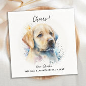 Dog Wedding Cocktail Serviette