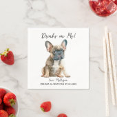 Dog Wedding Cocktail Serviette (Beispiel)