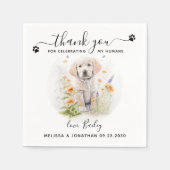 Dog Wedding Cocktail Serviette (Vorderseite)