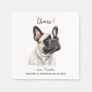 Dog Wedding Cocktail Serviette