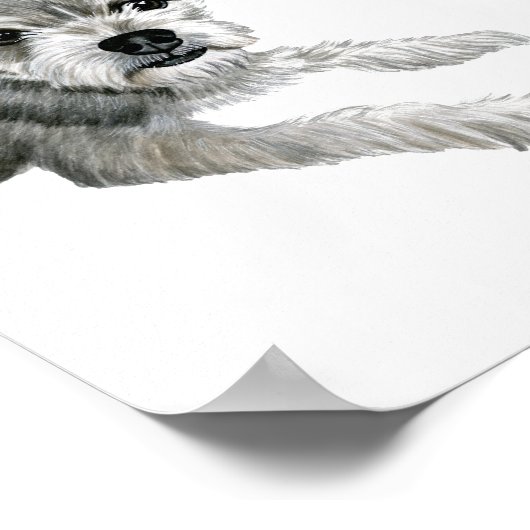 Dog Wedding Drink Sign Poster (Ecke)