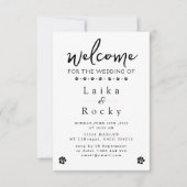 Dog Wedding Invitation Save The Date (Vorderseite)