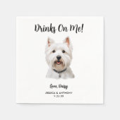 Dog Wedding Napkins Serviette (Vorderseite)