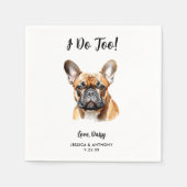 Dog Wedding Napkins Serviette (Vorderseite)