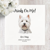 Dog Wedding Napkins Serviette