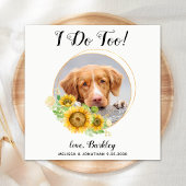 Dog Wedding Personalisiert Cocktail Serviette