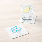 Dog Wedding Rechteckiger Pappuntersetzer (Vor Ort)