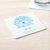 Dog Wedding Rechteckiger Pappuntersetzer (angewinkelt)