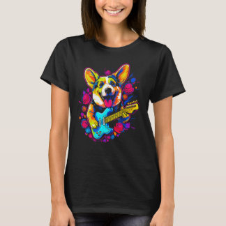 Dog Welsh Corgi Musician T-Shirt