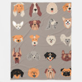 Dog Who 60x80 Fleece Blanket (Vorderseite)