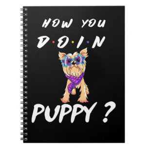 Dog, wie Sie tun Puppy Yorkshire Terrier Notizblock