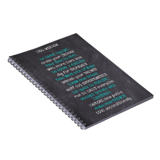 Dog Wisdom Inspiration Notebook Notizblock (Rechte Seite)