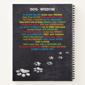 Dog Wisdom Quotes Notizblock (Rückseite)