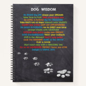 Dog Wisdom Quotes Notizblock (Vorderseite)