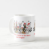 Dog WIshing Sie pawful Weihnachtsgeschenk Kaffeetasse (Vorderseite Links)