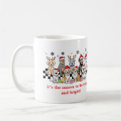 Dog WIshing Sie pawful Weihnachtsgeschenk Kaffeetasse (Links)