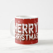 Dog Wishing you Merry Christmas Mug Kaffeetasse (Vorderseite Links)