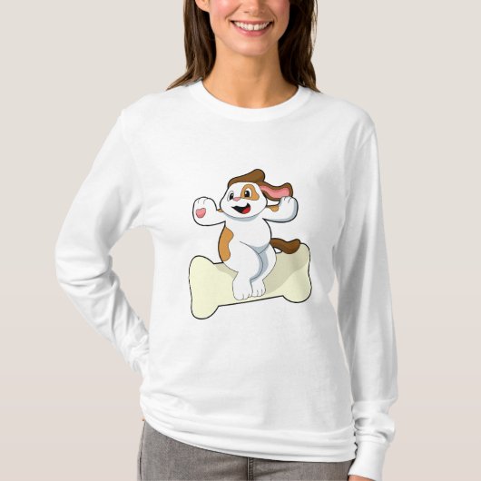 Dog with Bone T-Shirt (Vorderseite)