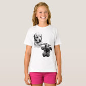 Dog with Teddy | Sketch Style Shirt (Vorne ganz)