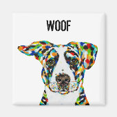 Dog Woof Magnet (Vorne)