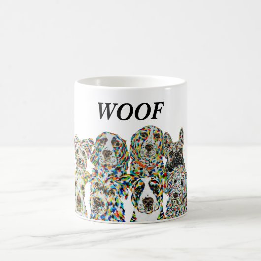 Dog Woof Tasse (Mittel)