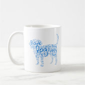 Dog Word Cloud Design Kaffeetasse (Links)