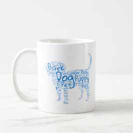 Dog Word Cloud Design Kaffeetasse