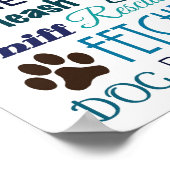 Dog Words Poster (Ecke)