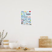 Dog Words Poster (Küche)