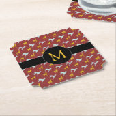 Dog Year 2018 Zodiac Birthday Monogram Choose Form Untersetzer (angewinkelt)