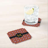 Dog Year 2018 Zodiac Birthday Monogram Choose Form Untersetzer (Vor Ort)