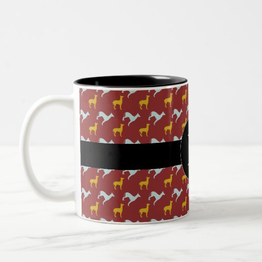 Dog Year 2018 Zodiac Birthday Monogram Tasse (Links)