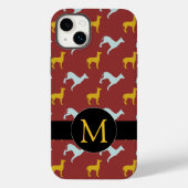 Dog Year Zodiac Birthday Monogram iPC Case-Mate iPhone Hülle (Rückseite)