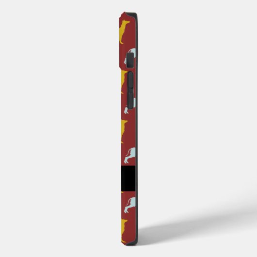 Dog Year Zodiac Birthday Monogram iPC Case-Mate iPhone Hülle (Rückseite / Links)