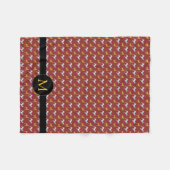 Dog Year Zodiac Birthday Monogram S Blanket Fleecedecke (Vorderseite (Horizontal))