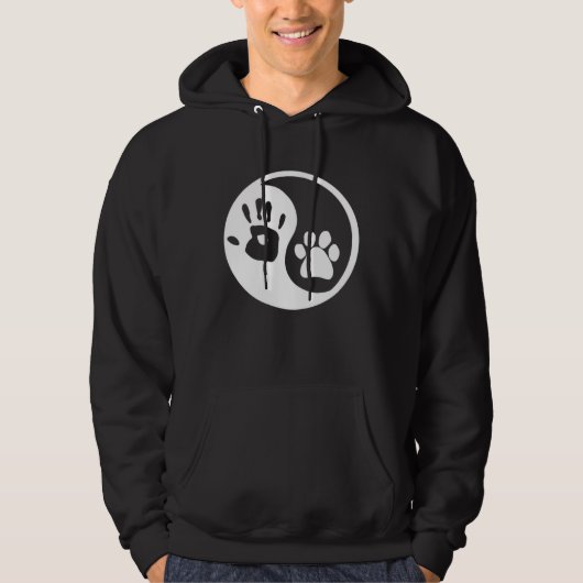 Dog Yin Yang Hoodie (Vorderseite)