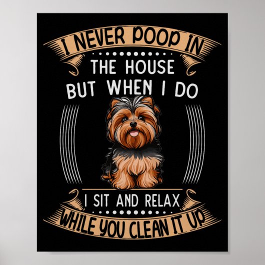 Dog Yorkie O Stuff Pet Dad Price Yorkieo Pupes Com Poster (Vorne)