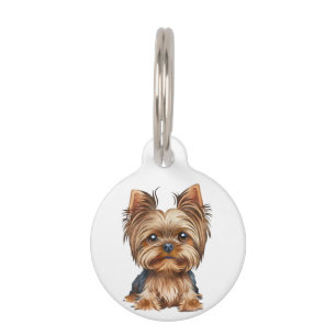 Dog Yorkshire Terrier Aquarell   Haustiermarke