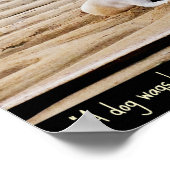 Dog Zitat Poster (Ecke)