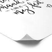 Dog Zitat Wein Moderne Kunst Handschrift Typografi Poster (Ecke)