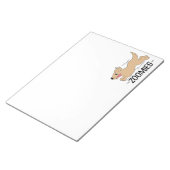 Dog Zoomies Funny Notizblock (angewinkelt)