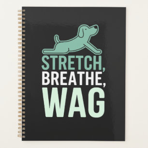 Doga Hund Yoga Haustier Wellness achtsames Stretch Planer