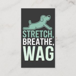 Doga Hund Yoga Haustier Wellness Achtsames Stretch Visitenkarte