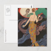 Dogaresse Abend Gown von George Barbier Postkarte (Vorne/Hinten)