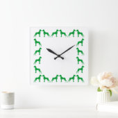 Dogaufhr Quadratische Wanduhr (Zuhause)