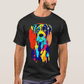 Dogbreed Great Dane Pop Colorful T-Shirt (Vorderseite)