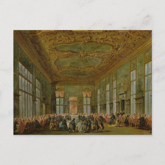 Doge Alvise Mocenigo IV - Bankett Postkarte (Vorderseite)