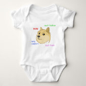 Doge Baby Strampler (Vorderseite)