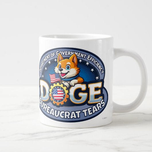 DOGE-Bürokrat treibt Jumbo-Tasse (Rechts)