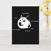 Doge Card Karte (Gelbe Blume)